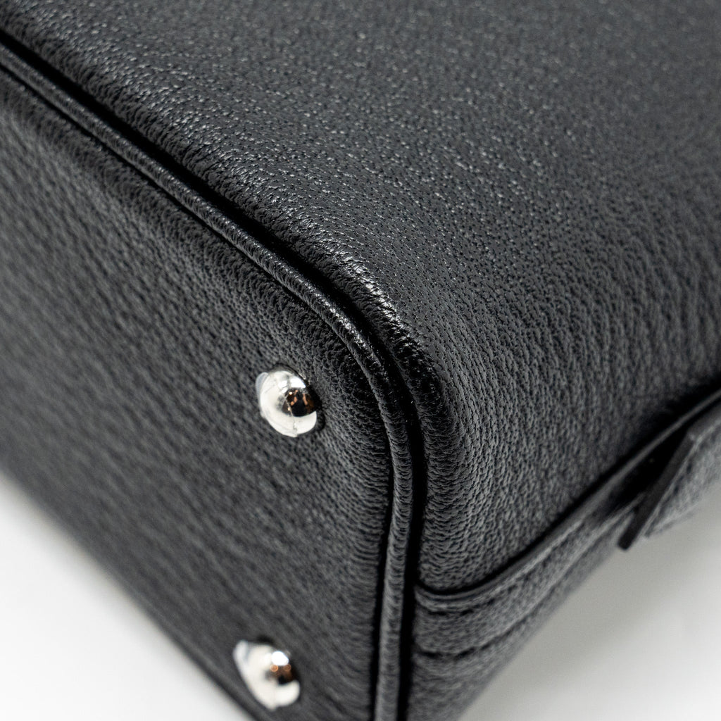 HERMES MINI BOLIDE CHEVRE MYSORE BLACK SHW