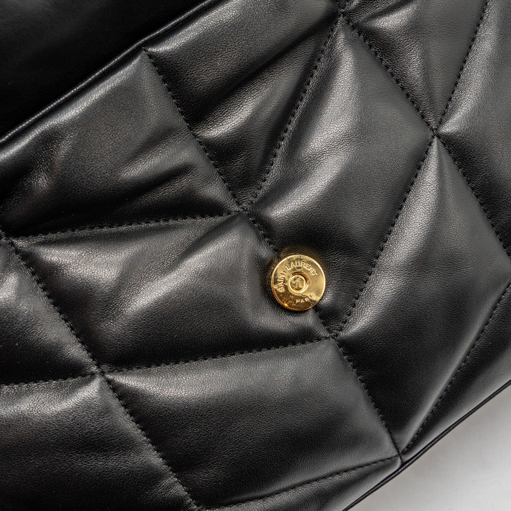 SAINT LAURENT/YSL SMALL PUFFER BAG NAPPA BLACK MULTICOLOUR HARDWARE