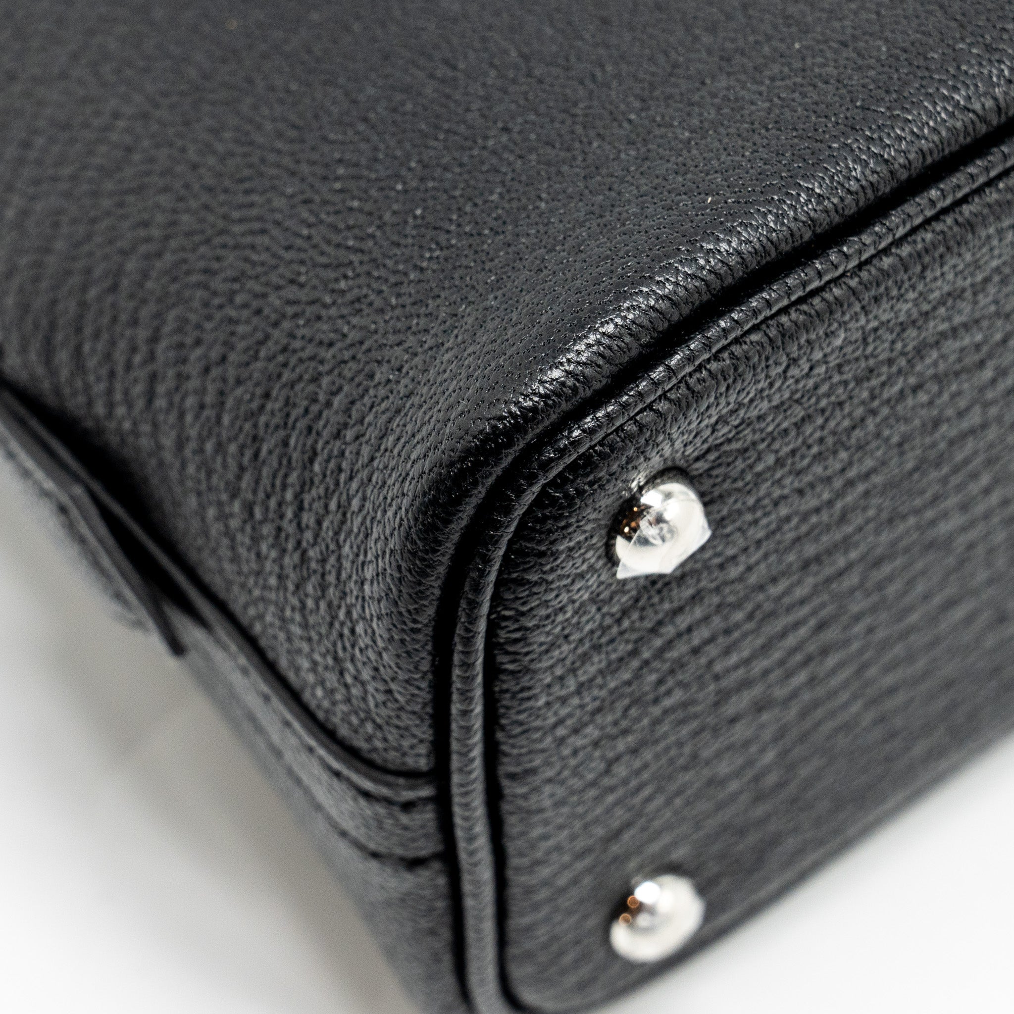 HERMES MINI BOLIDE CHEVRE MYSORE BLACK SHW