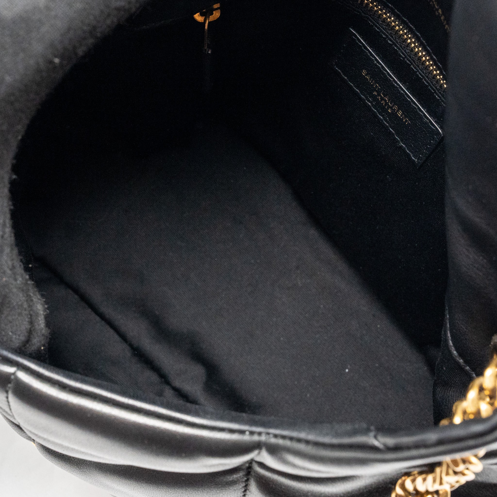 SAINT LAURENT/YSL SMALL PUFFER BAG NAPPA BLACK MULTICOLOUR HARDWARE
