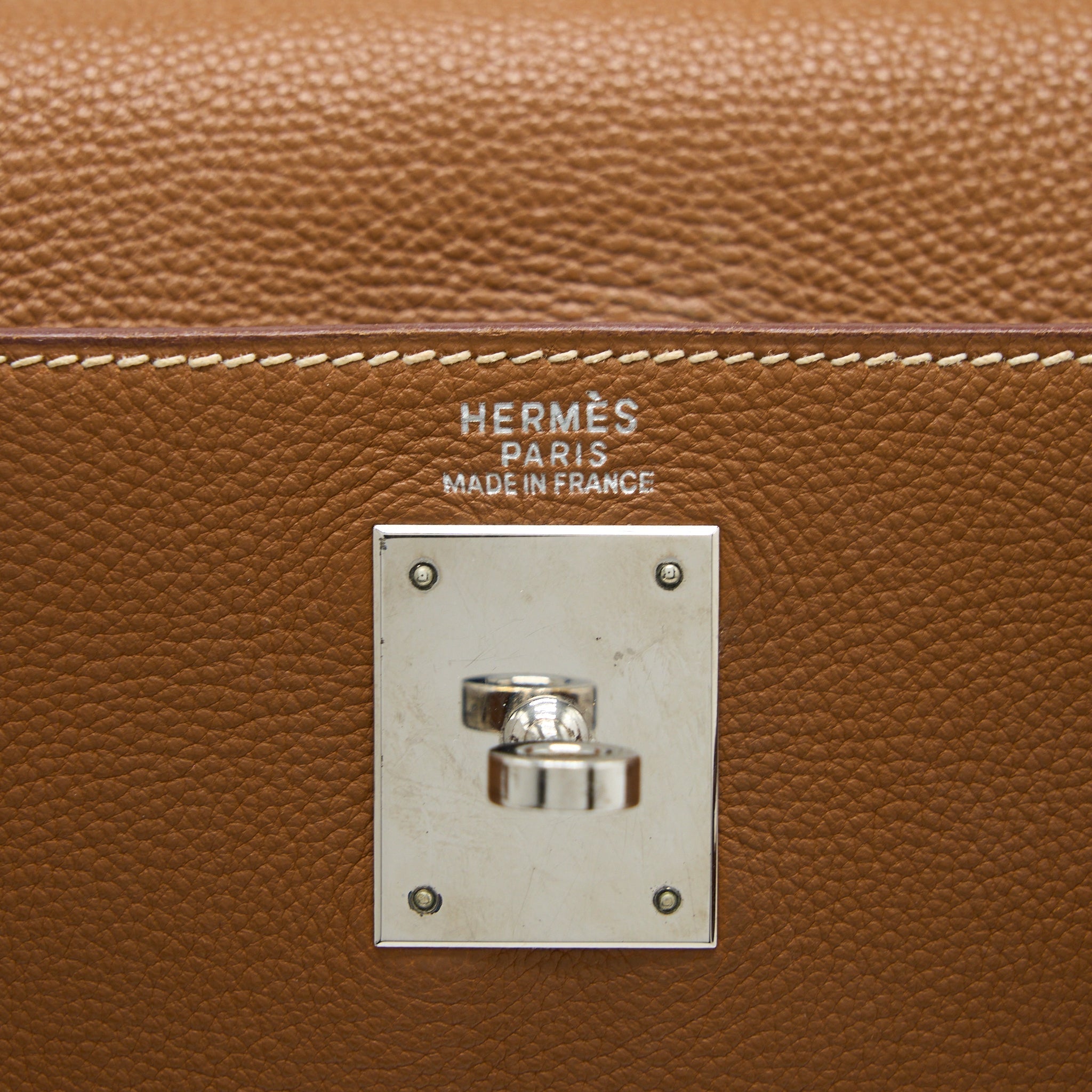 HERMES KELLY 32 CALFSKIN GOLD SHW
