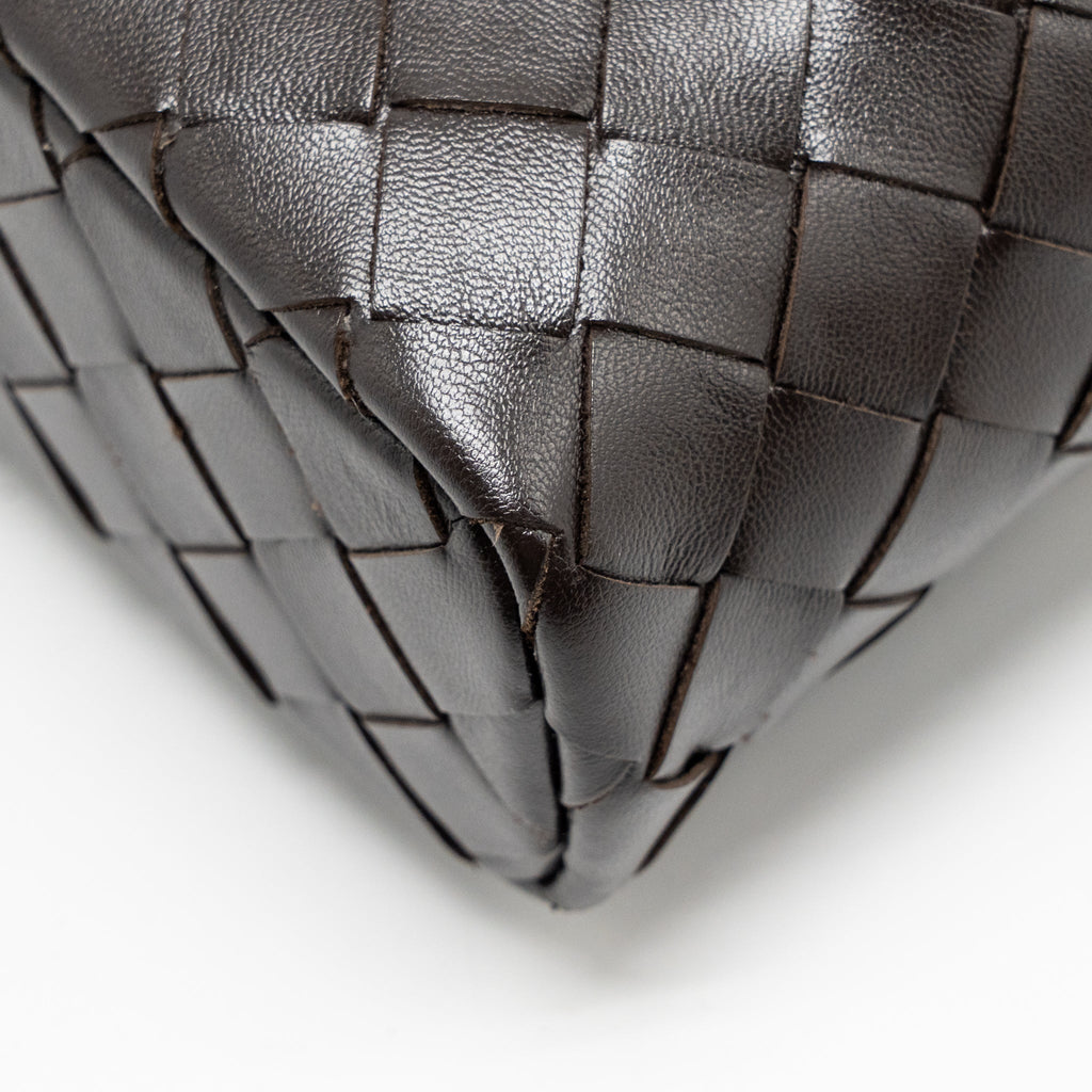 BOTTEGA VENETA BANG BANG VANITY CASE WITH STRAP INTRECCIATO LEATHER FONDANT GHW