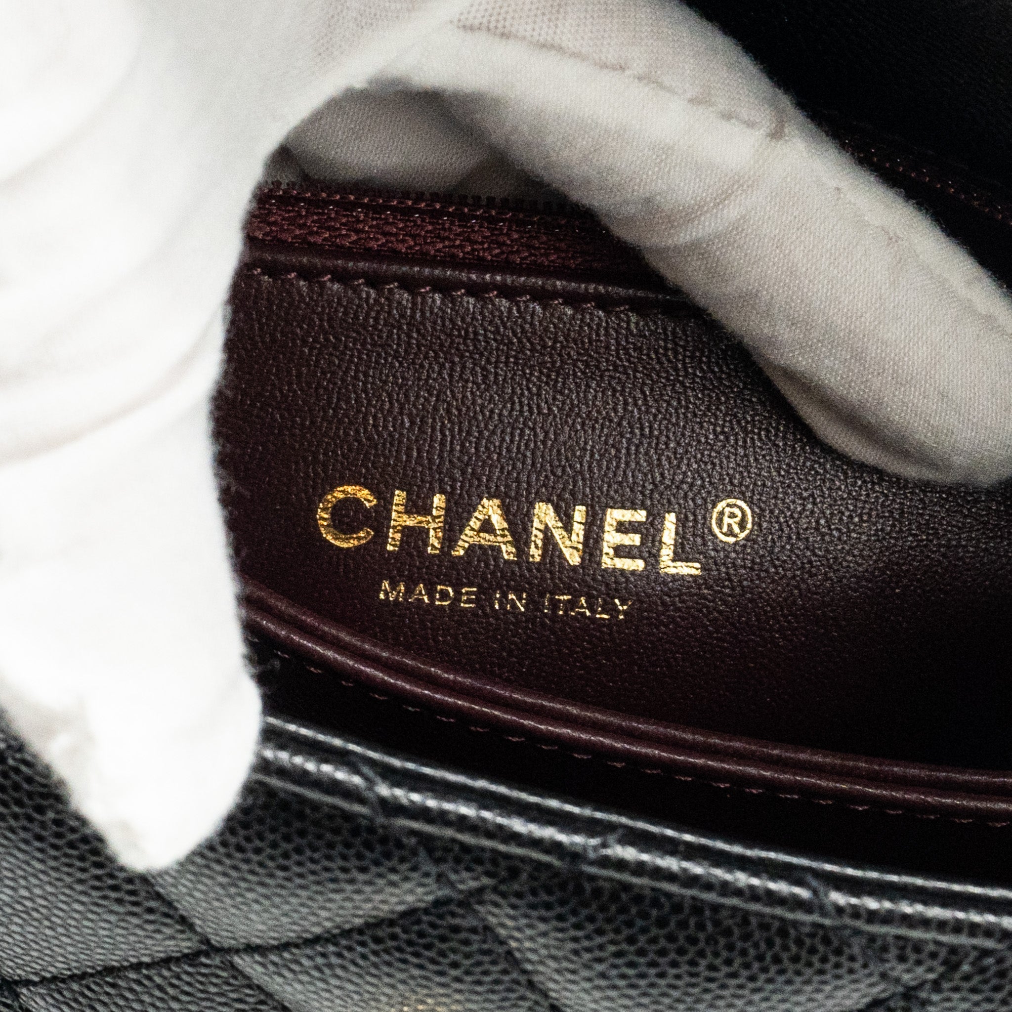 CHANEL SMALL COCO HANDLE WITH LIZARD EMBOSSED HANDLE CAVIAR BLACK LGHW