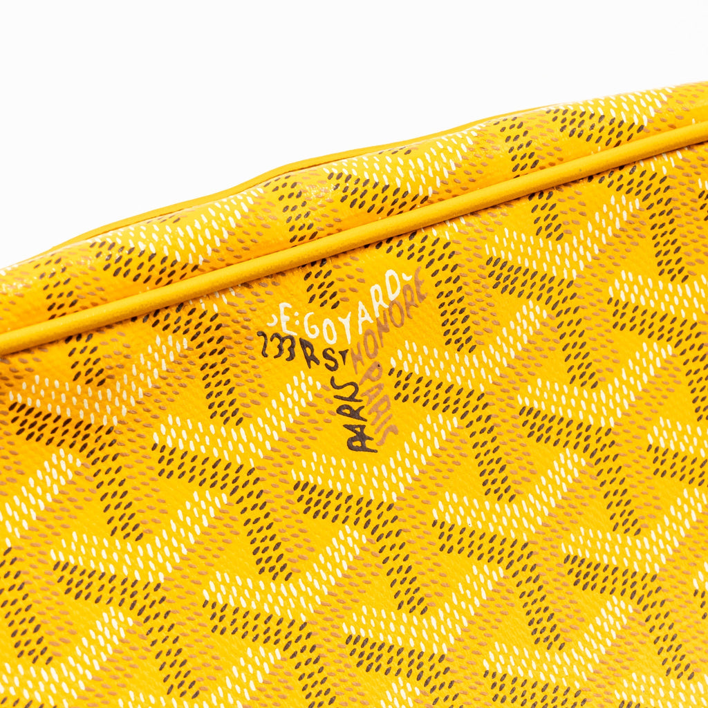 GOYARD CAPE VERT PM CROSSBODY BAG GOYARDLINE CANVAS YELLOW SHW