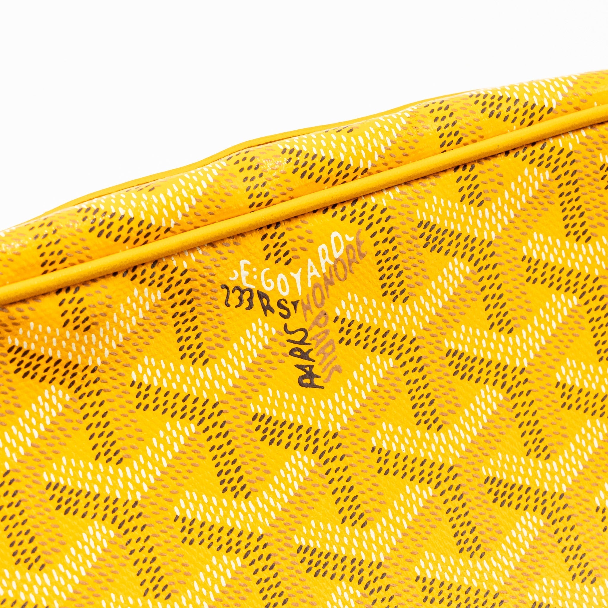 GOYARD CAPE VERT PM CROSSBODY BAG GOYARDLINE CANVAS YELLOW SHW