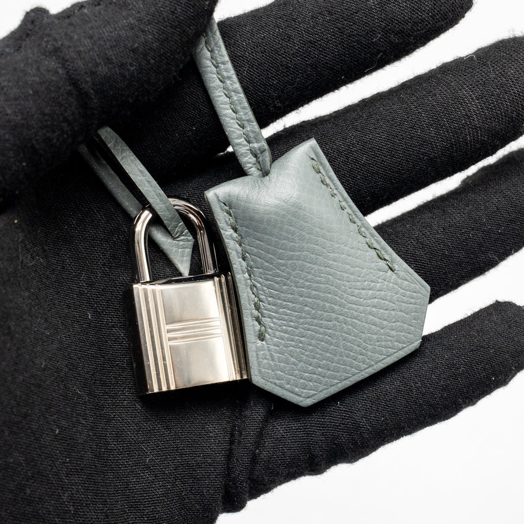 HERMES BIRKIN 30 EPSOM VERT AMANDE SHW