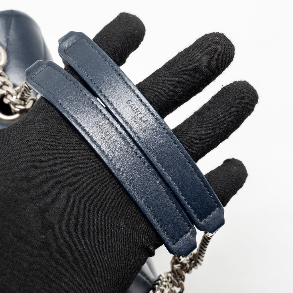 SAINT LAURENT/YSL MEDIUM LOU LOU BAG CALFSKIN DARK BLUE SHW