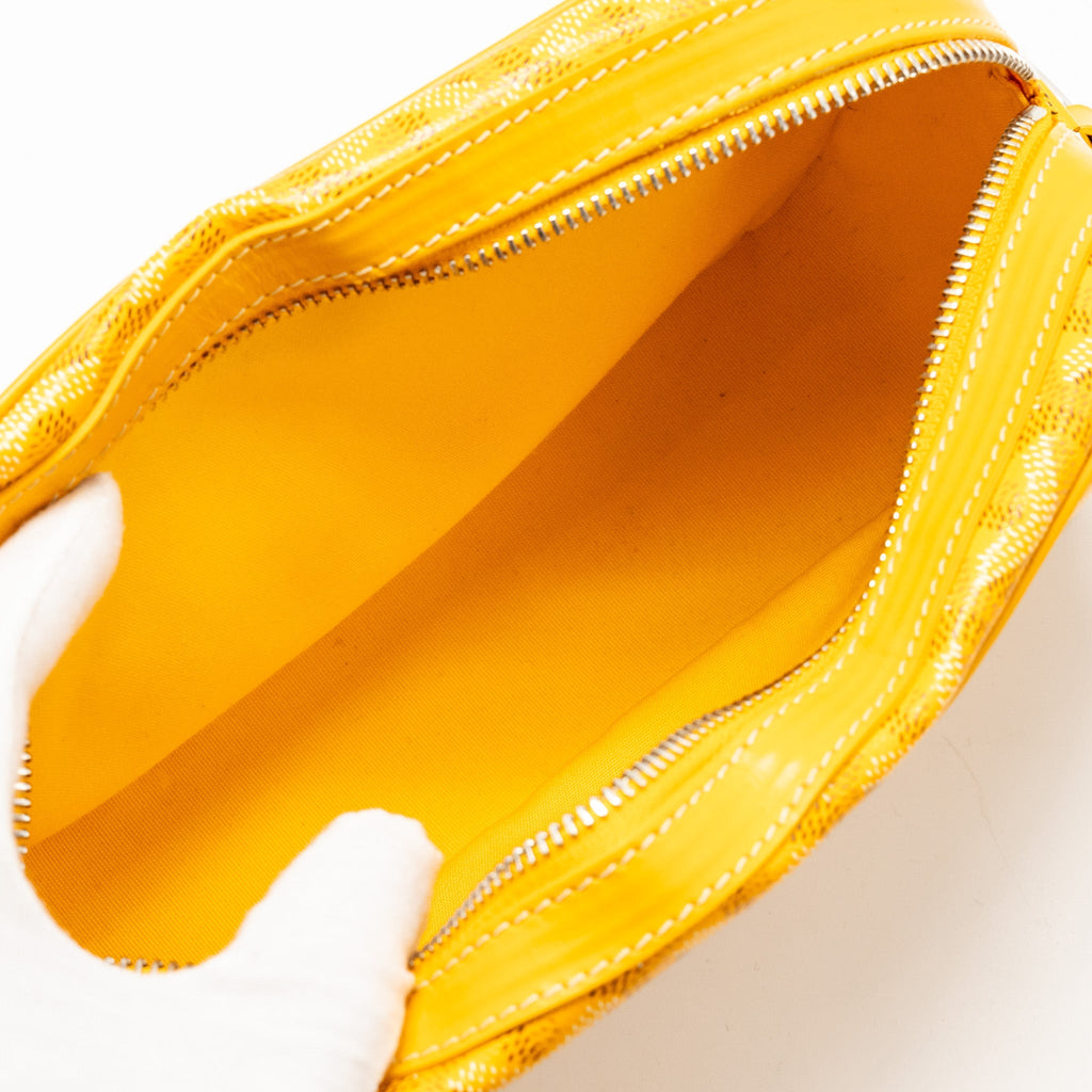 GOYARD CAPE VERT PM CROSSBODY BAG GOYARDLINE CANVAS YELLOW SHW