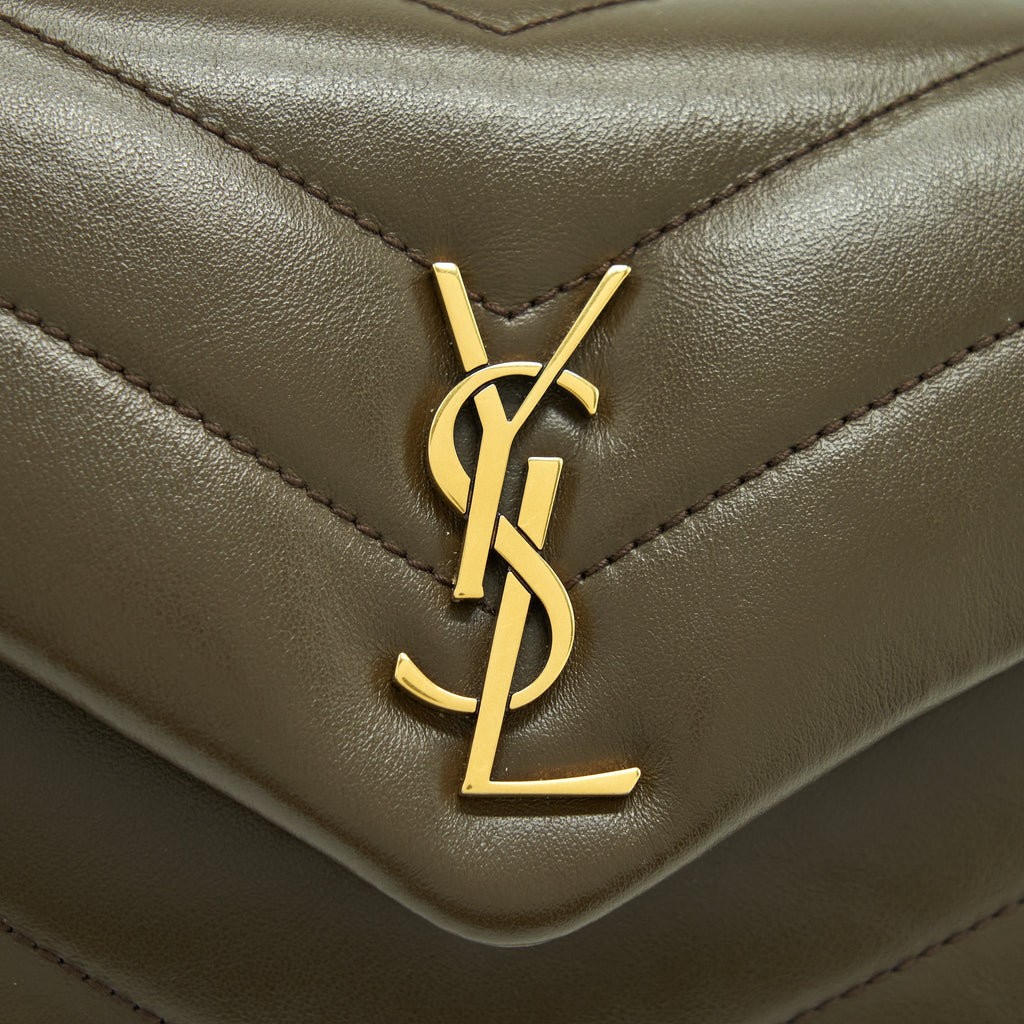 SAINT LAURENT/ YSL LOU LOU BAG BROWN GHW