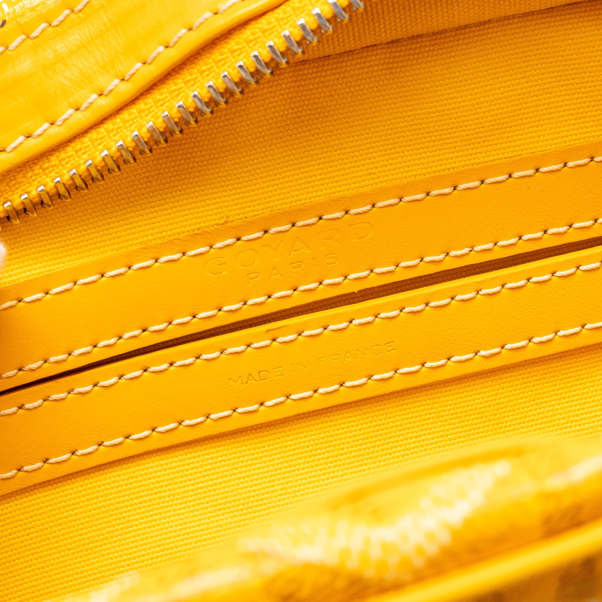 GOYARD CAPE VERT PM CROSSBODY BAG GOYARDLINE CANVAS YELLOW SHW