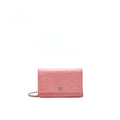 CHANEL CAMELIA WALLET ON CHAIN PINK SHW