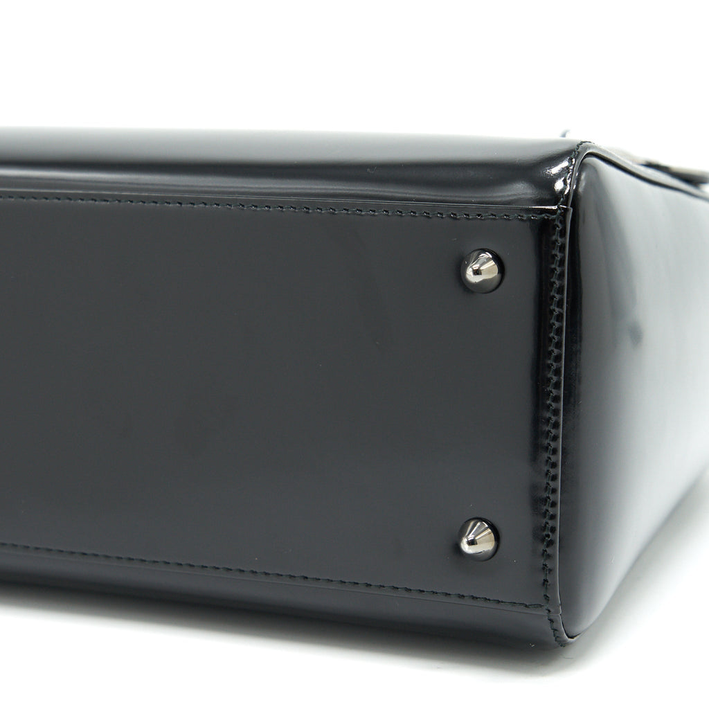 CHRISTIAN DIOR MEDIUM LADY DIOR CALFSKIN IN BLACK BHW