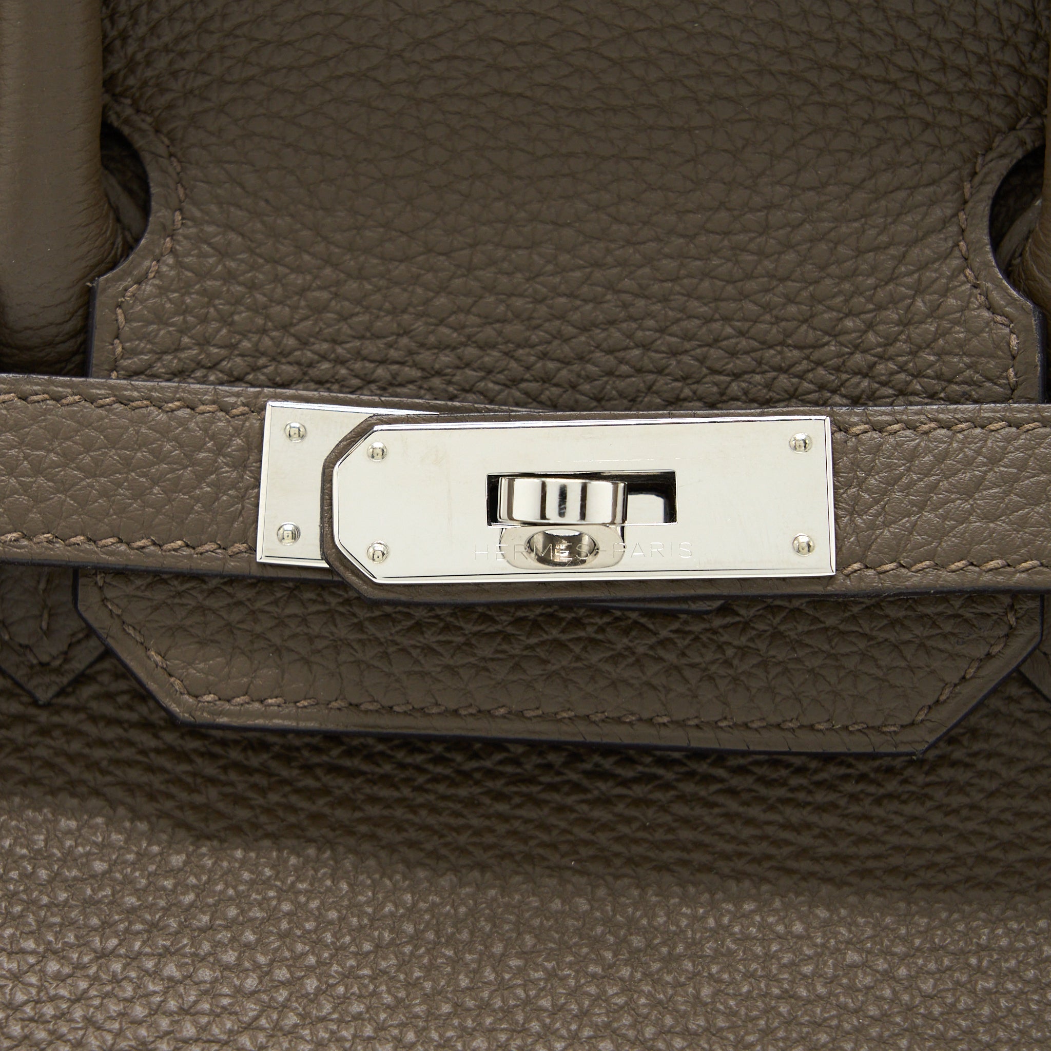 HERMES BIRKIN 30 TOGO 8F GRIS ETAIN SHW