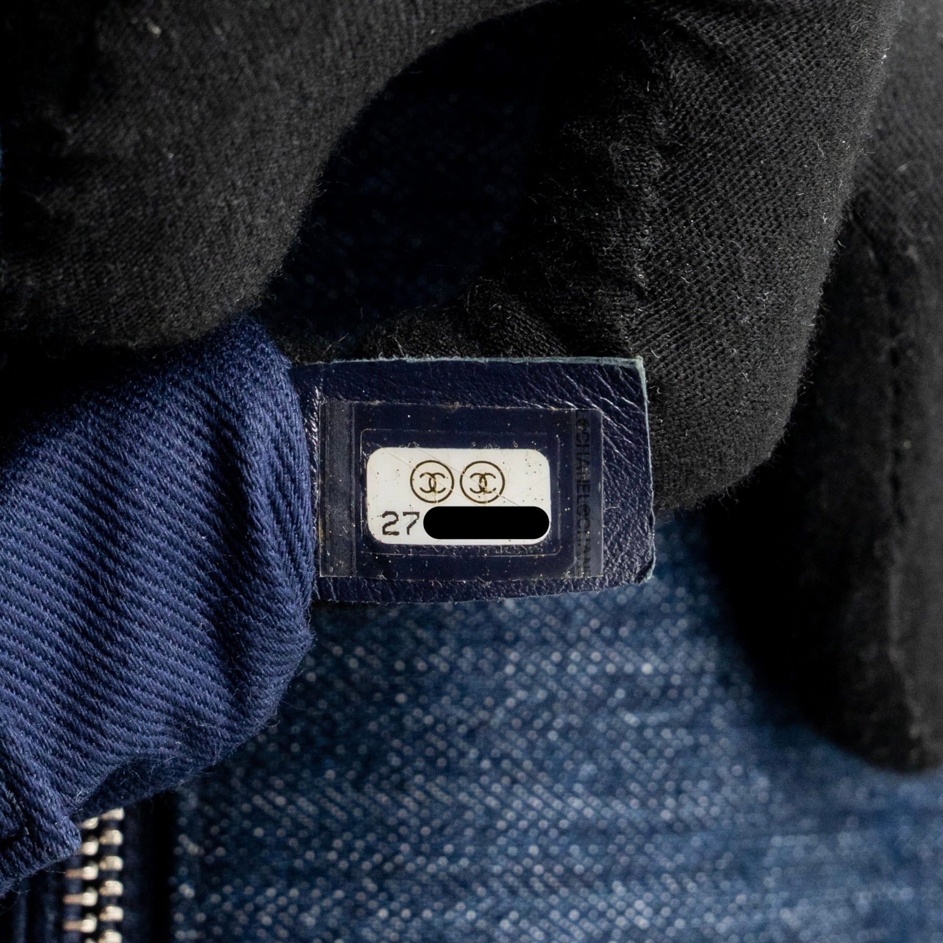 CHANEL MEDIUM COCO HANDLE DENIM/LEATHER BLUE SHW