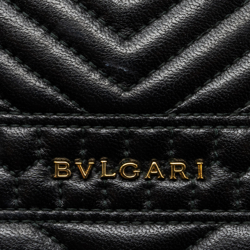 BVLGARI SERPENTI FOREVER SHOULDER BAG LEATHER BLACK LGHW
