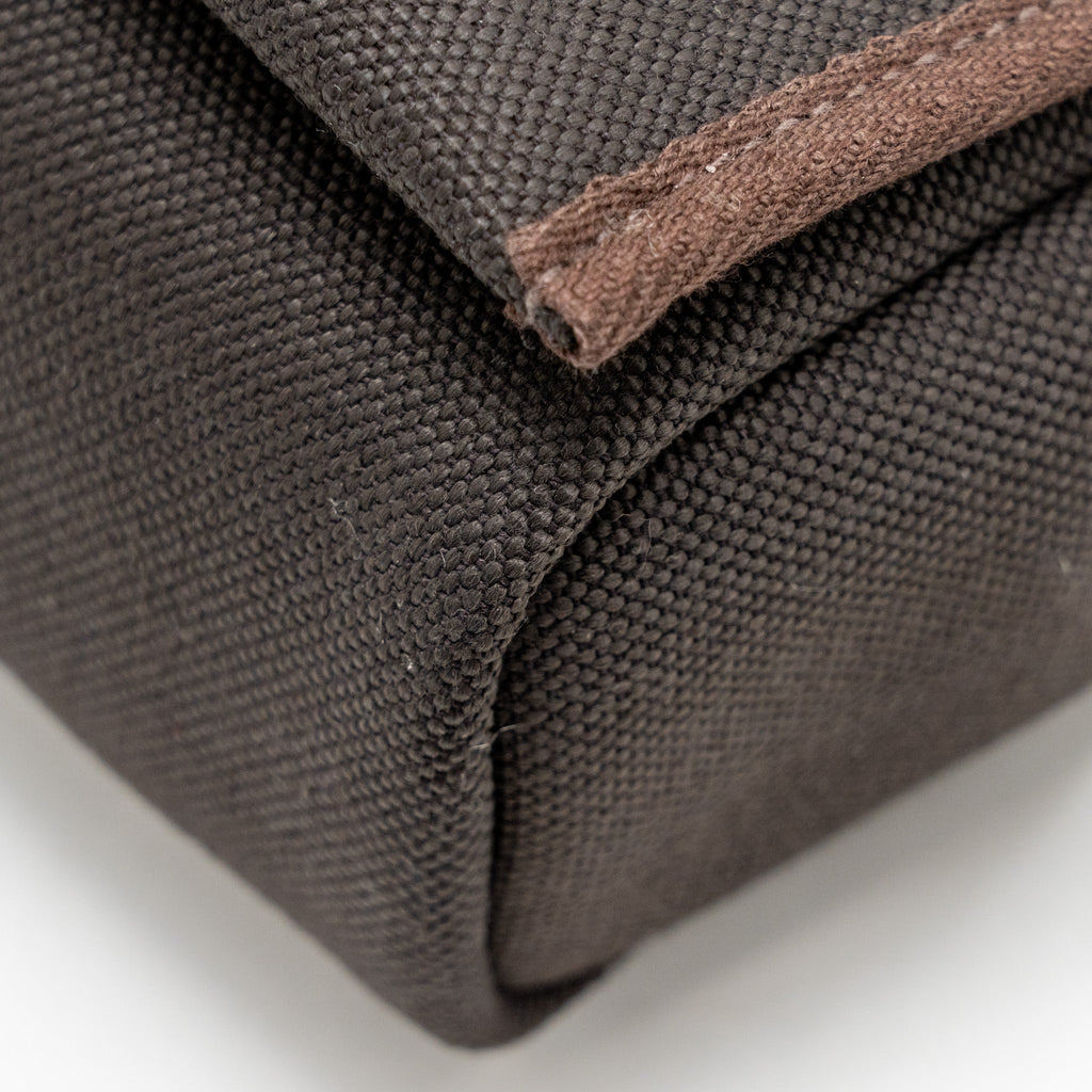 HERMES HERBAG MINI CANVAS/HUNTER LEATHER EBENE GHW