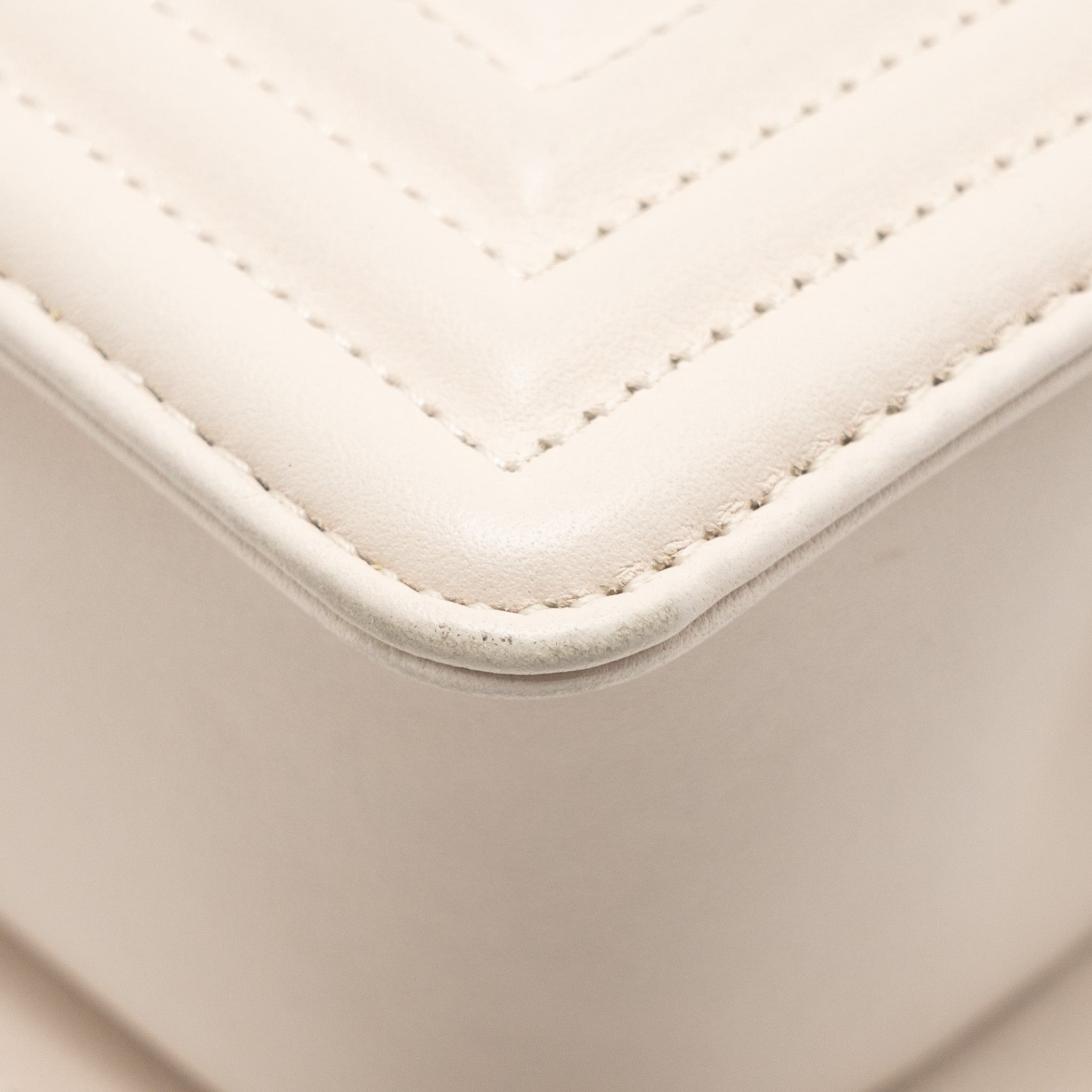 CHANEL SMALL BOY BAG LAMBSKIN CREAM WHITE GHW