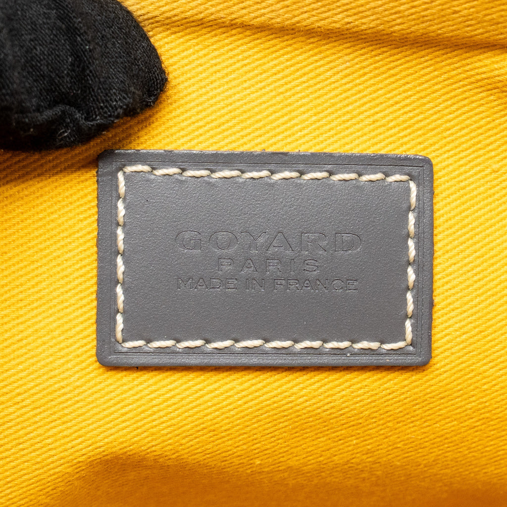GOYARD SENAT MM POUCH GOYARDINE CANVAS GREY SHW