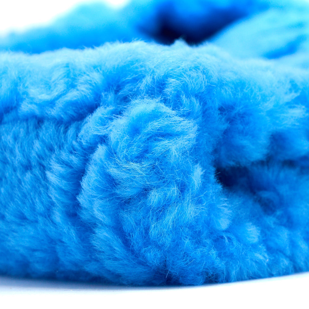 BOTTEGA VENETA FUR BAG WITH CHAIN SHEARLING/LAMBSKIN BLUE SHW