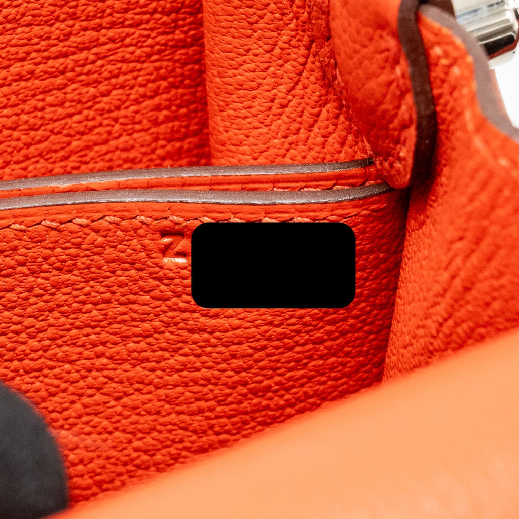 HERMES MINI ROULIS EVERCOLOR BICOLOR CAPUCINE/TERRE BATTUE SHW