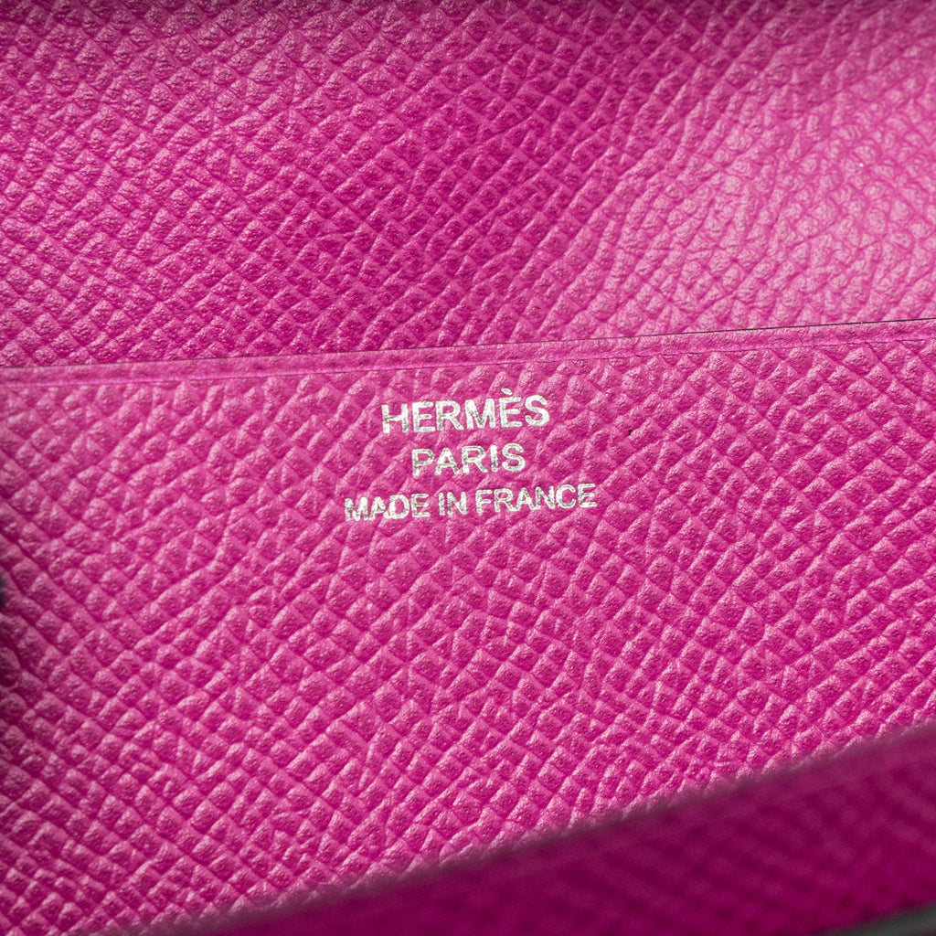 HERMES BEARN LONG WALLET EPSOM BLUE INDIGO/ROSE POURPRE SHW