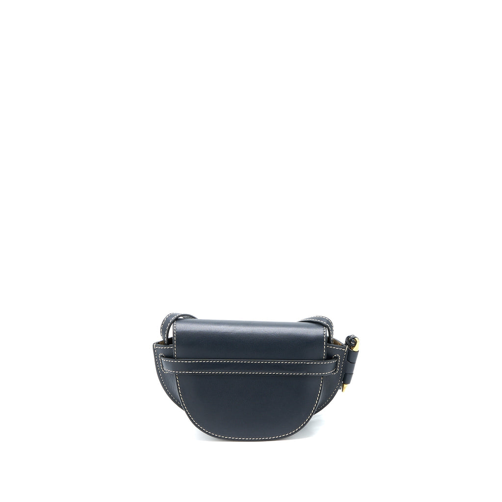 LOEWE MINI GATE CALFSKIN NAVY GHW