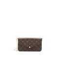 LOUIS VUITTON FELICIE POCHETTE MONOGRAM CANVAS RED GHW