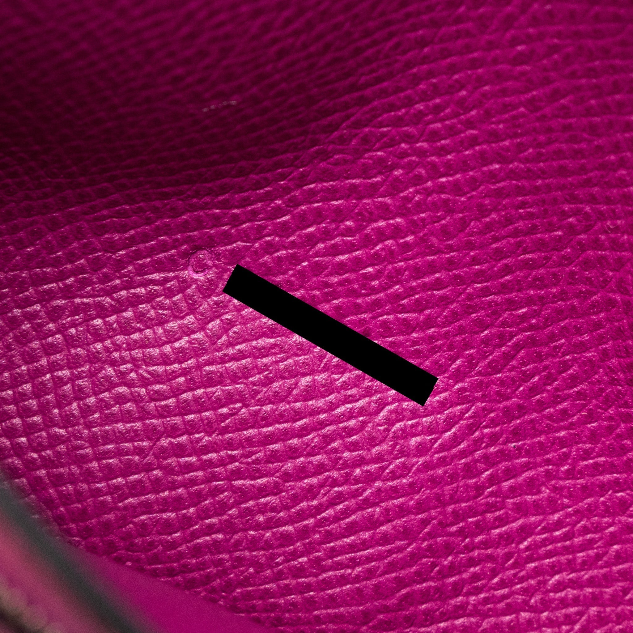 HERMES BEARN LONG WALLET EPSOM BLUE INDIGO/ROSE POURPRE SHW