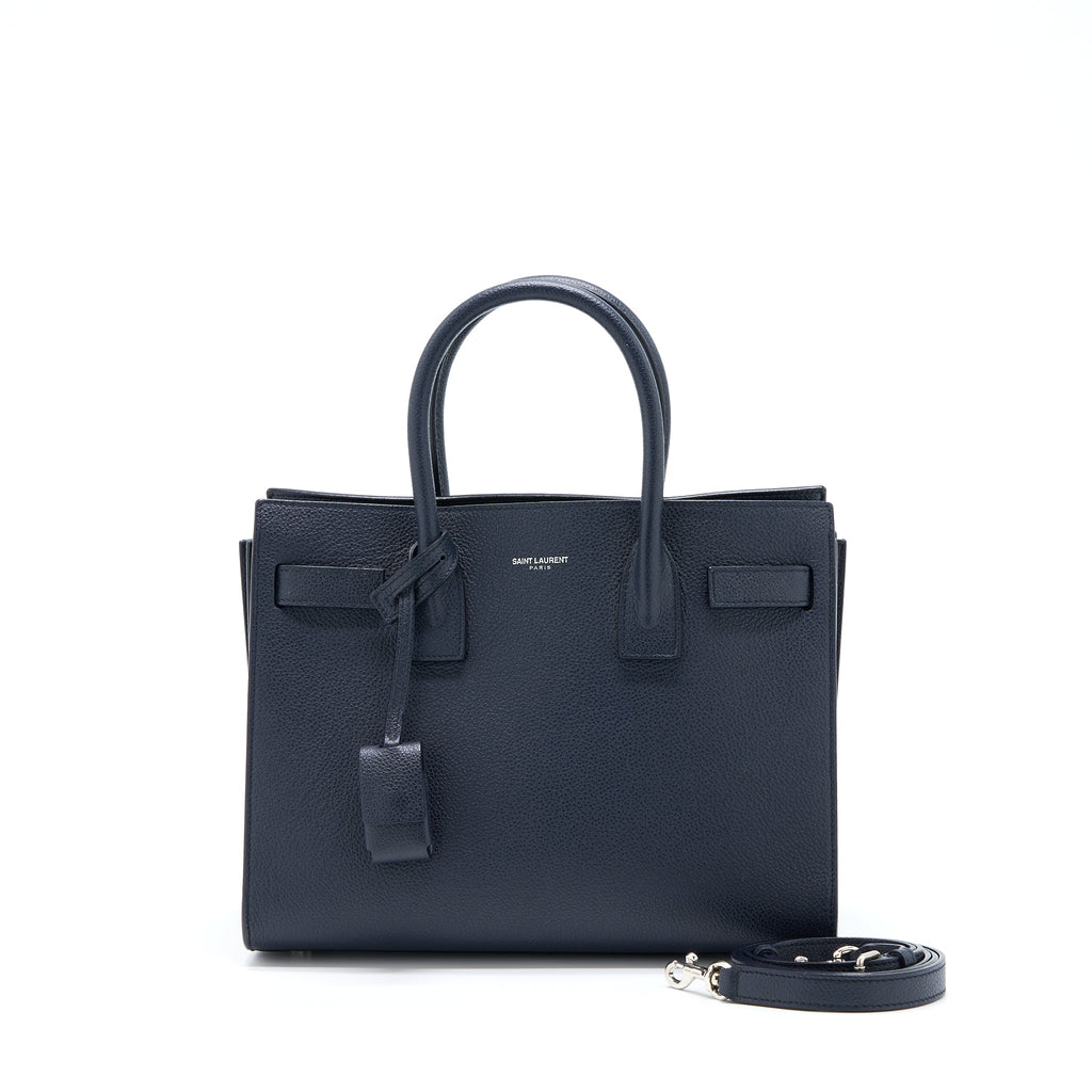 SAINT LAURENT/YSL BABY SAC DE JOUR  CALFSKIN NAVY SHW