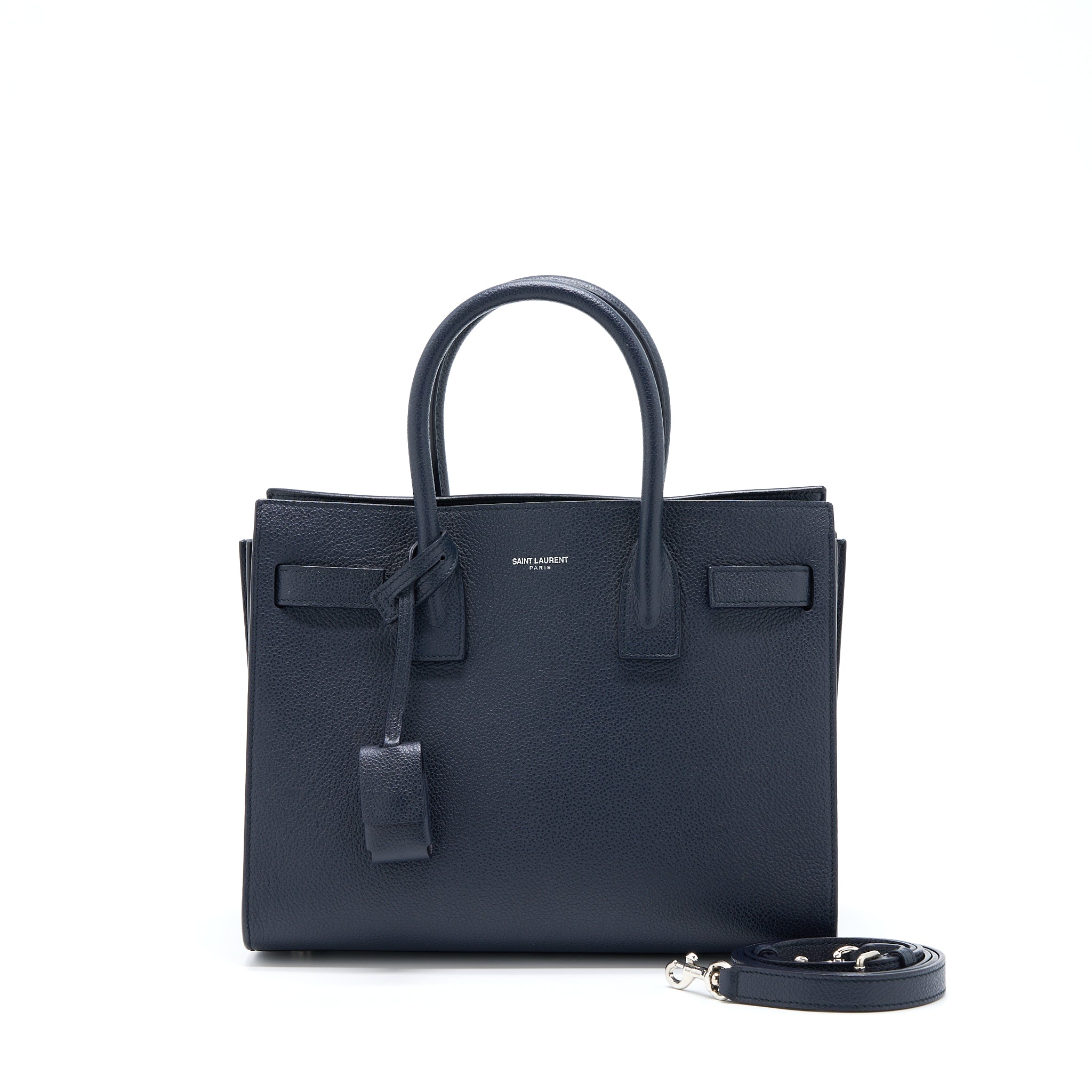 SAINT LAURENT/YSL BABY SAC DE JOUR  CALFSKIN NAVY SHW