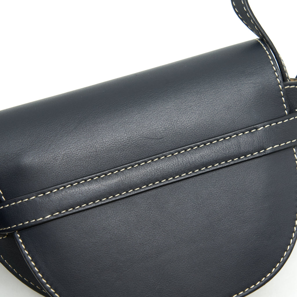 LOEWE MINI GATE DUAL BAG CALFSKIN BLACK GHW