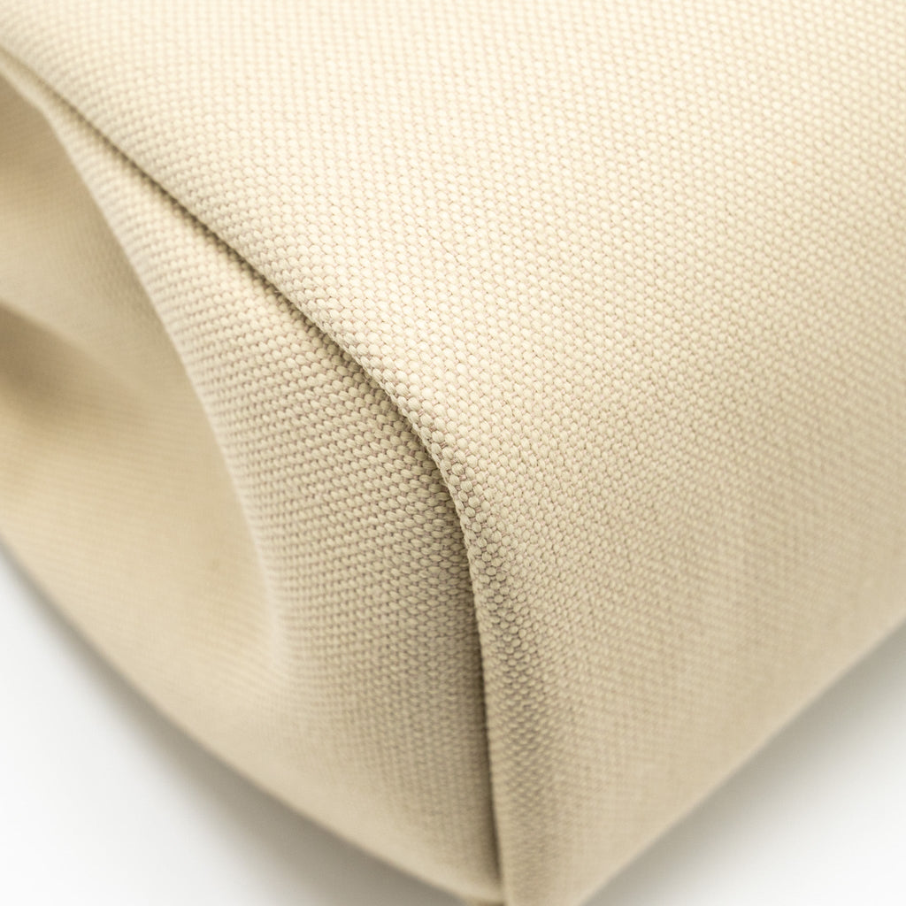 HERMES HERBAG 31 ZIP BAG CANVAS / HUNTER BETON / NATURAL SABLE GHW