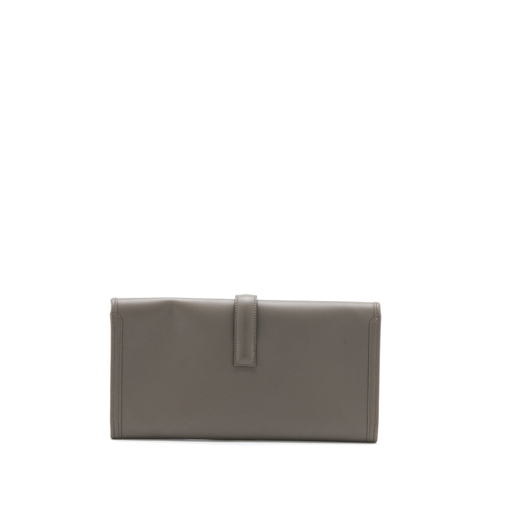 HERMES JIGE ELAN 29 CLUTCH SWIFT GRIS ETAIN