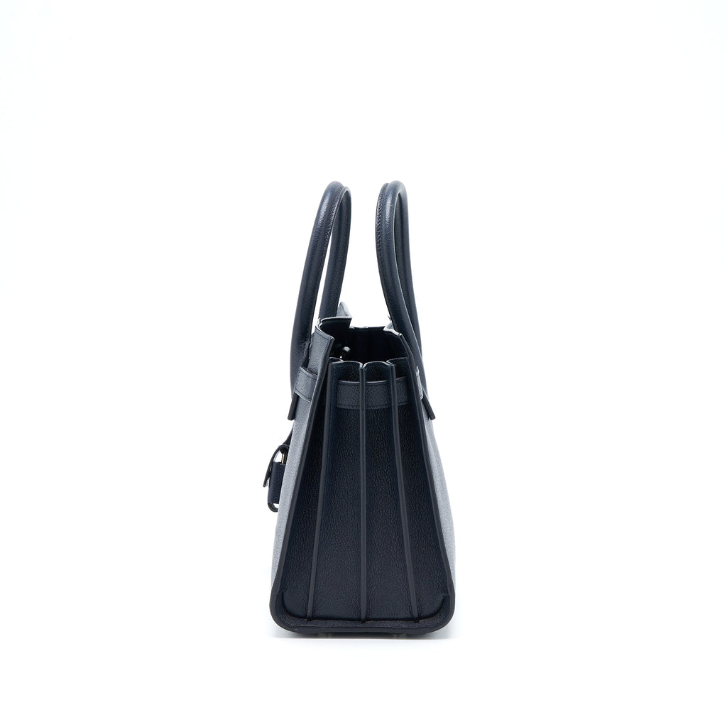 SAINT LAURENT/YSL BABY SAC DE JOUR  CALFSKIN NAVY SHW