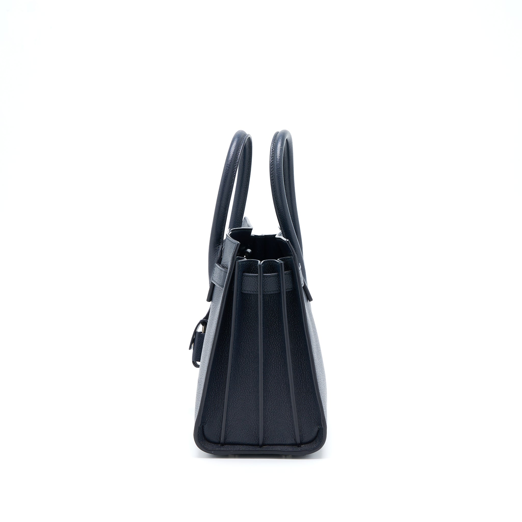 SAINT LAURENT/YSL BABY SAC DE JOUR  CALFSKIN NAVY SHW