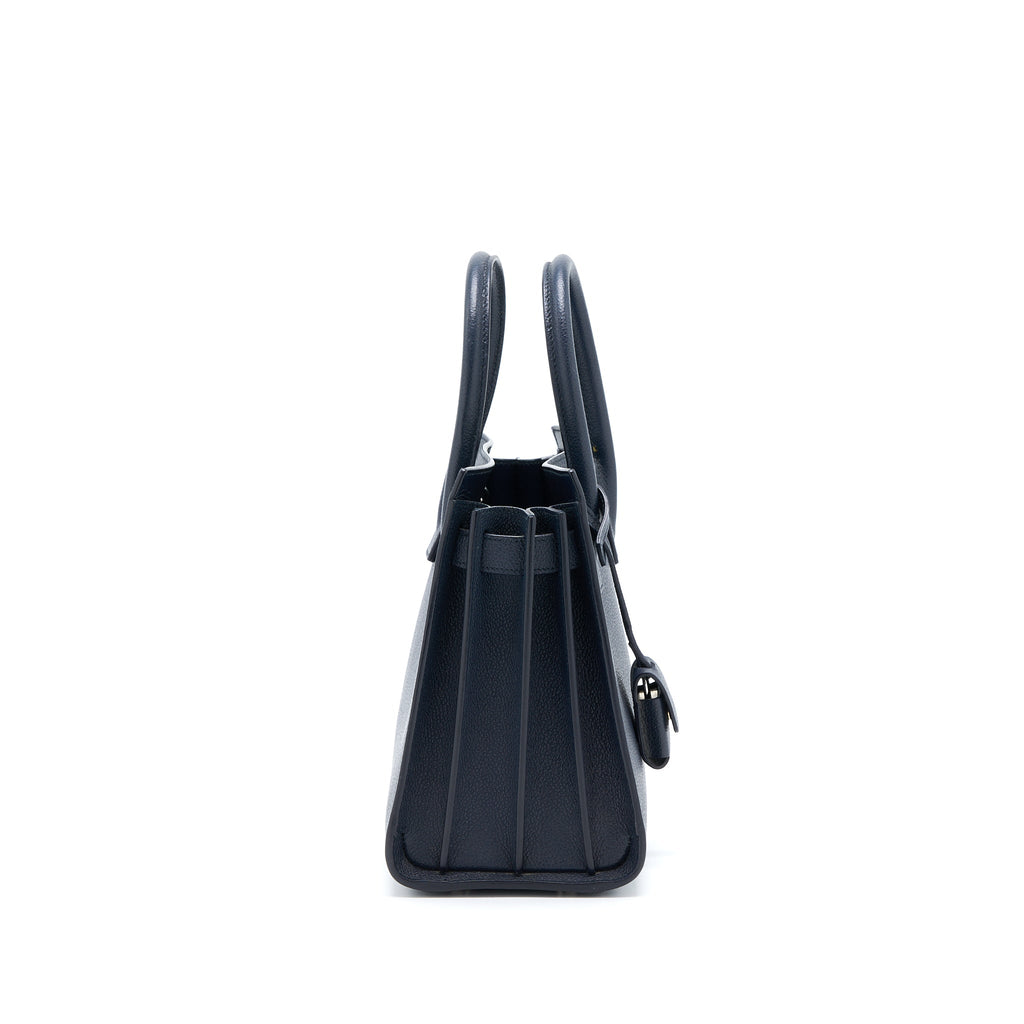 SAINT LAURENT/YSL BABY SAC DE JOUR  CALFSKIN NAVY SHW