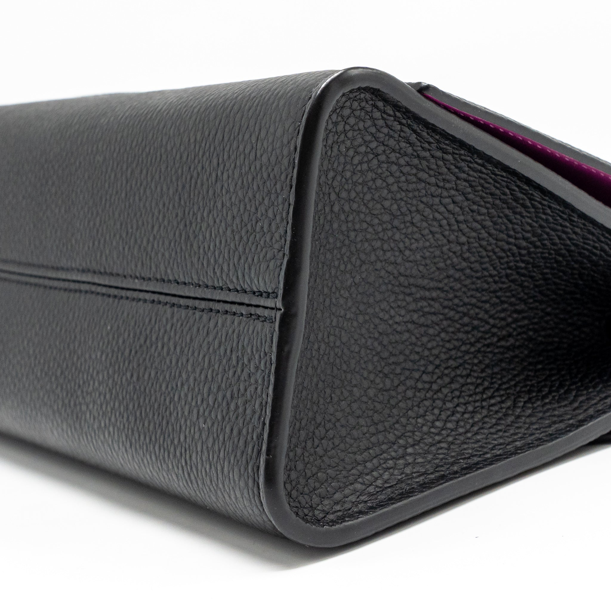 LOUIS VUITTON TWIST ONE HANDLE PM TAURILLON LEATHER BLACK/PINK GHW