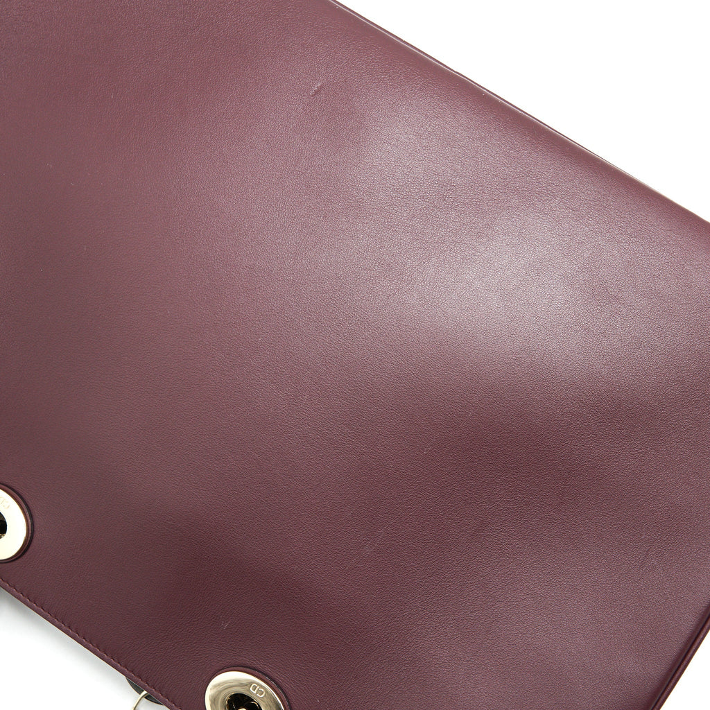 CHRISTIAN DIOR LARGE DIORISSIMO LEATHER HANDBAG MULTICOLOUR