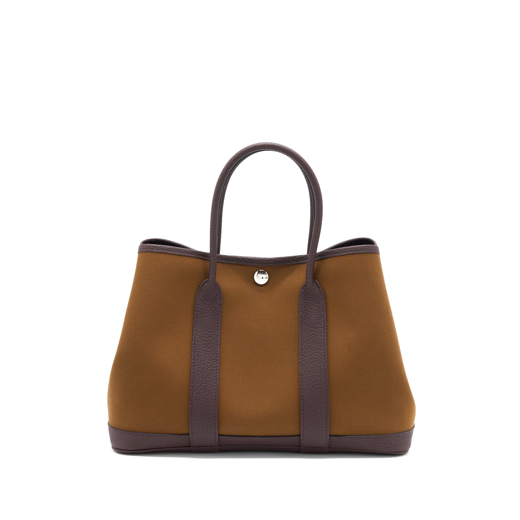 HERMES GARDEN PARTY 30 CANVAS/LEATHER ALEZAN/ BLEU OUTRENER/ ROUGE SELLIER SHW