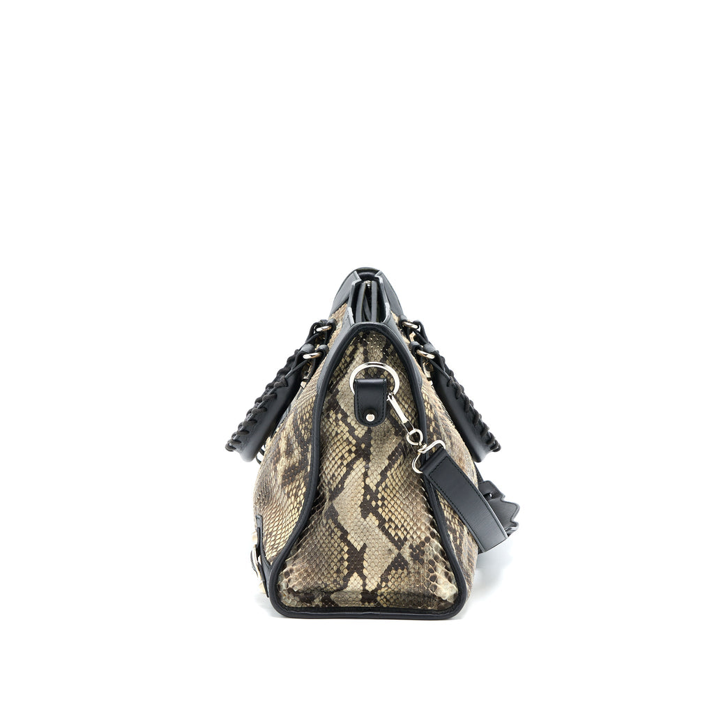 BALENCIAGA CLASSIC CITY PYTHON LEATHER SHW