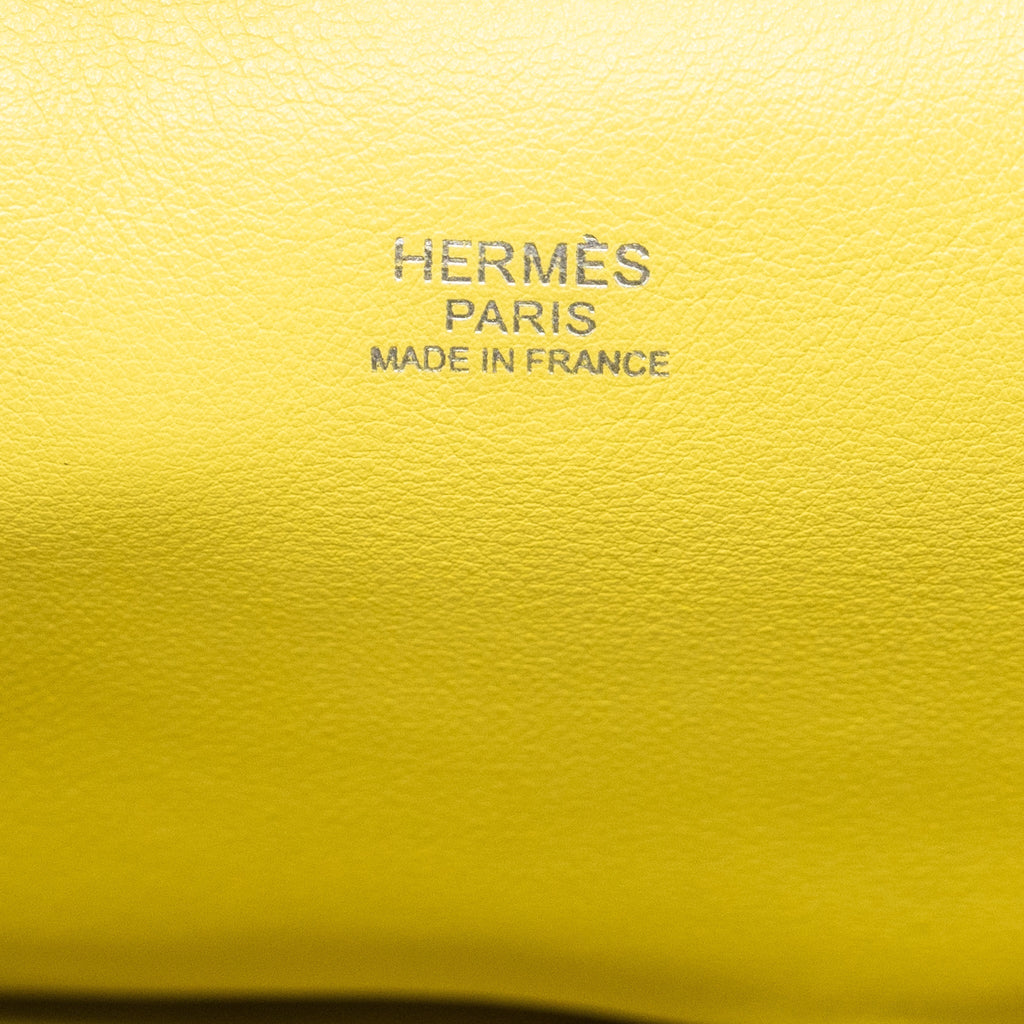 HERMES TOOLBOX 26 CLEMENCE CRAIE/JAUNE POUSSIN SHW