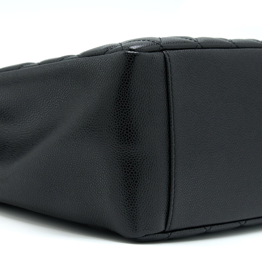 CHANEL GRAND SHOPPING TOTE BAG CAVIAR BLACK GHW
