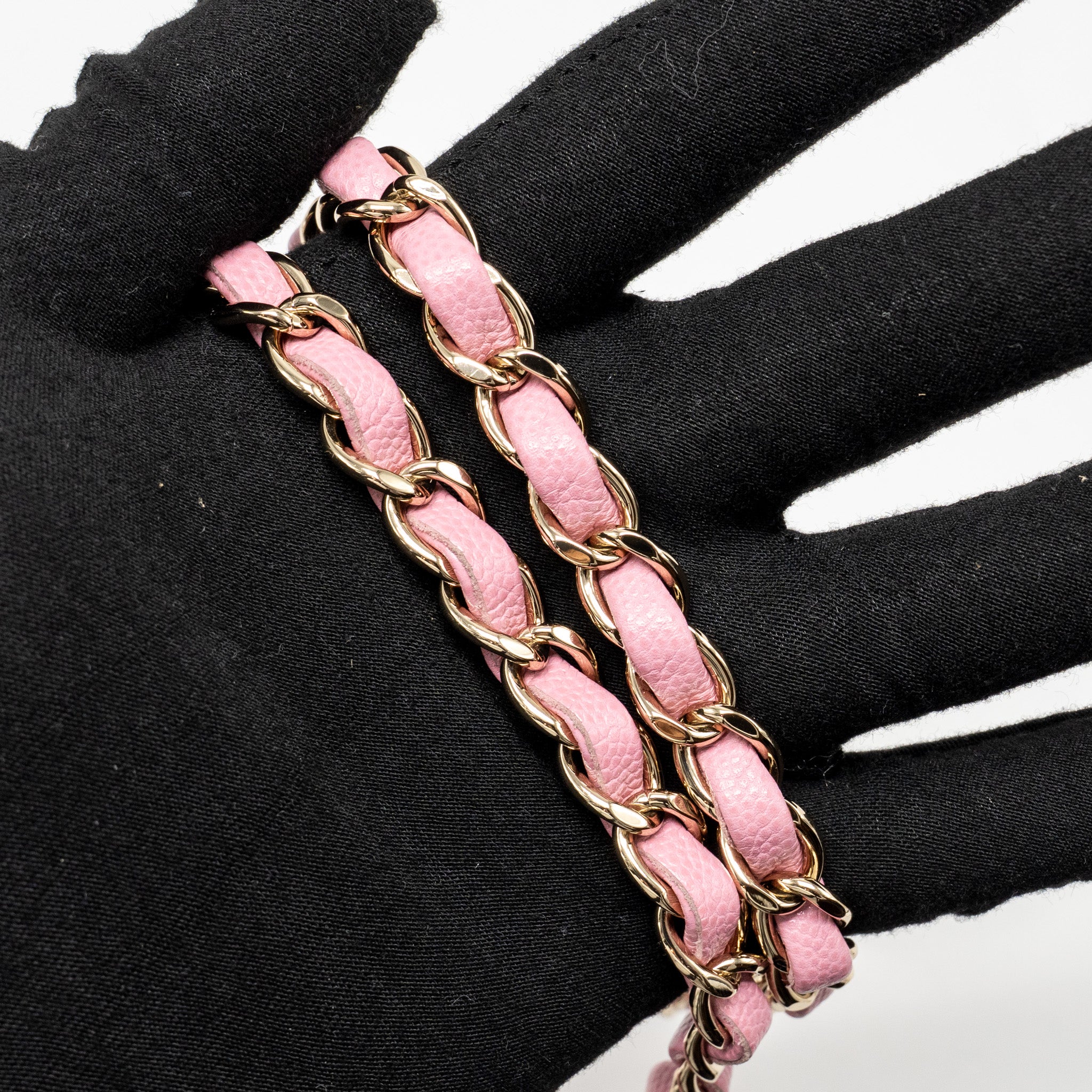 CHANEL MINI BUCKET HOBO BAG CAVIAR PINK LGHW (MICROCHIP)
