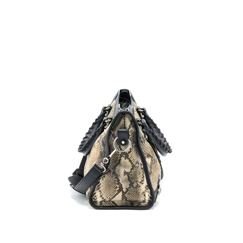 BALENCIAGA CLASSIC CITY PYTHON LEATHER SHW