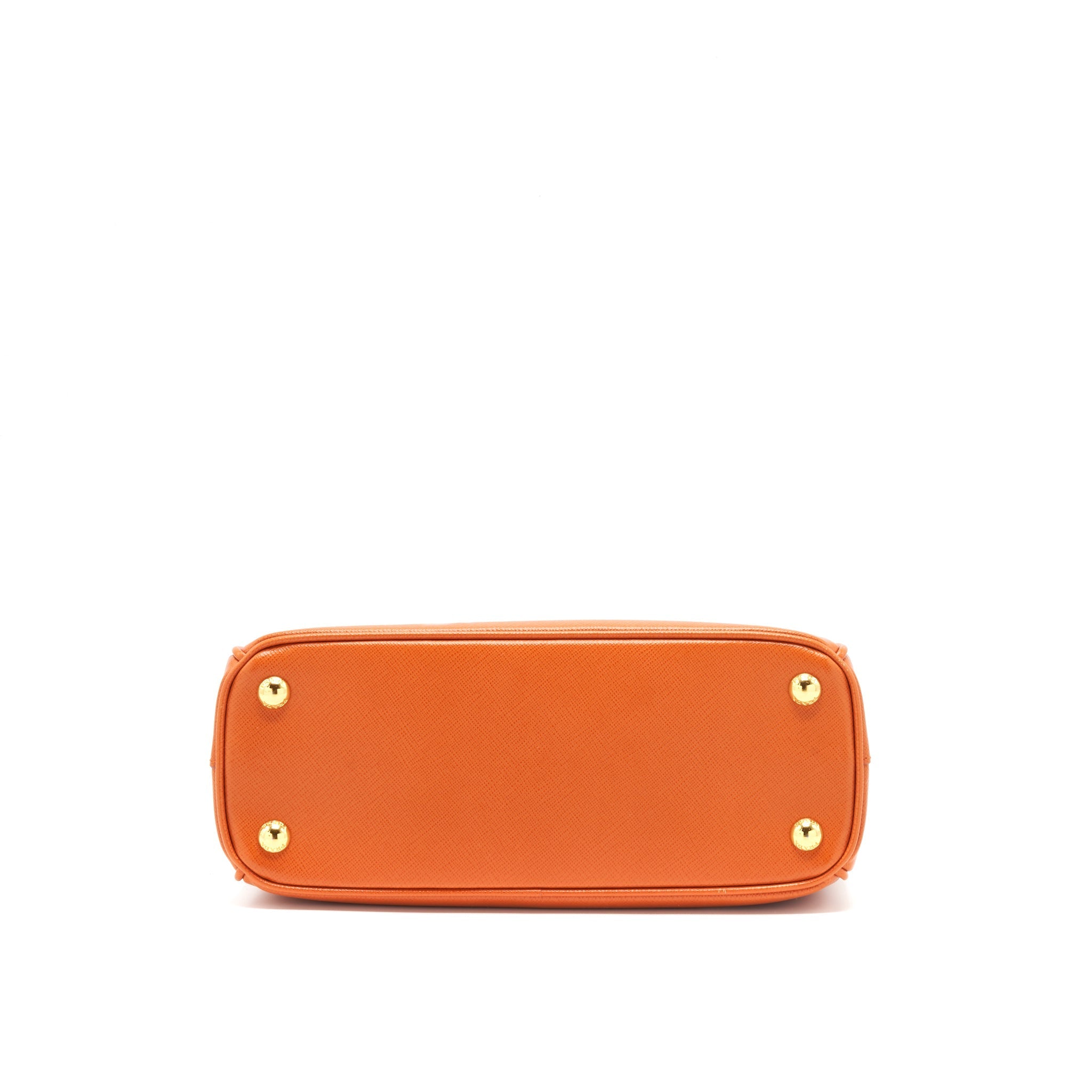 PRADA SAFFIANO TOTE BAG PAPAYA GHW
