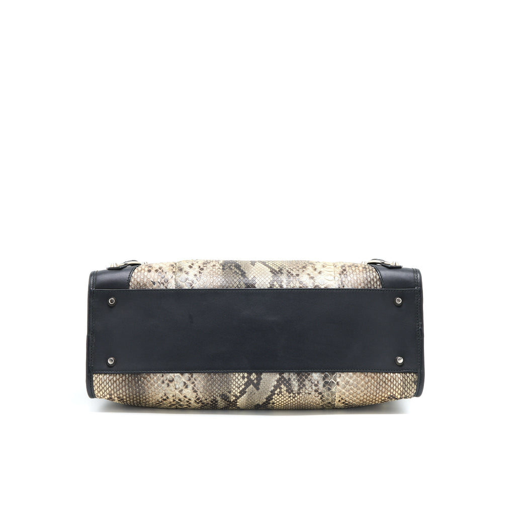 BALENCIAGA CLASSIC CITY PYTHON LEATHER SHW
