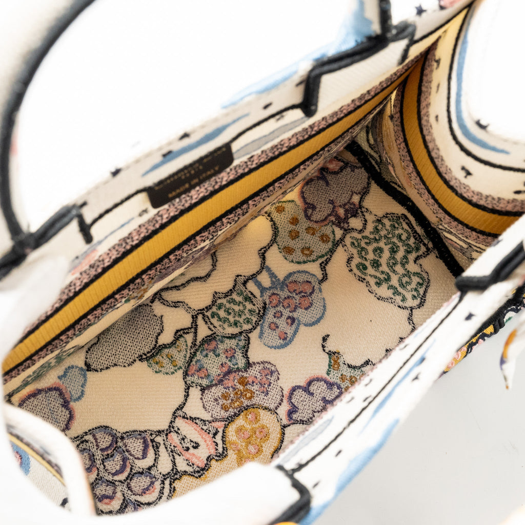 DIOR SMALL DIOR BOOK TOTE CANVAS MULTICOLOUR