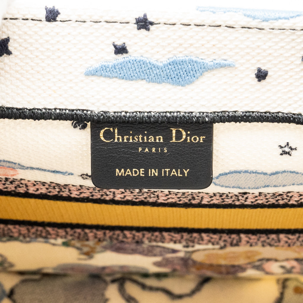 DIOR SMALL DIOR BOOK TOTE CANVAS MULTICOLOUR