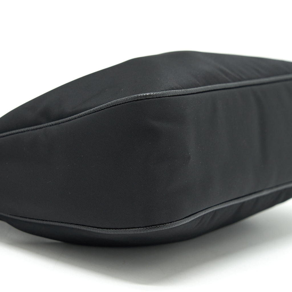 PRADA REEDITION 2005 RE NYLON BAG BLACK SHW(CHAIN HANDLE MISSING）