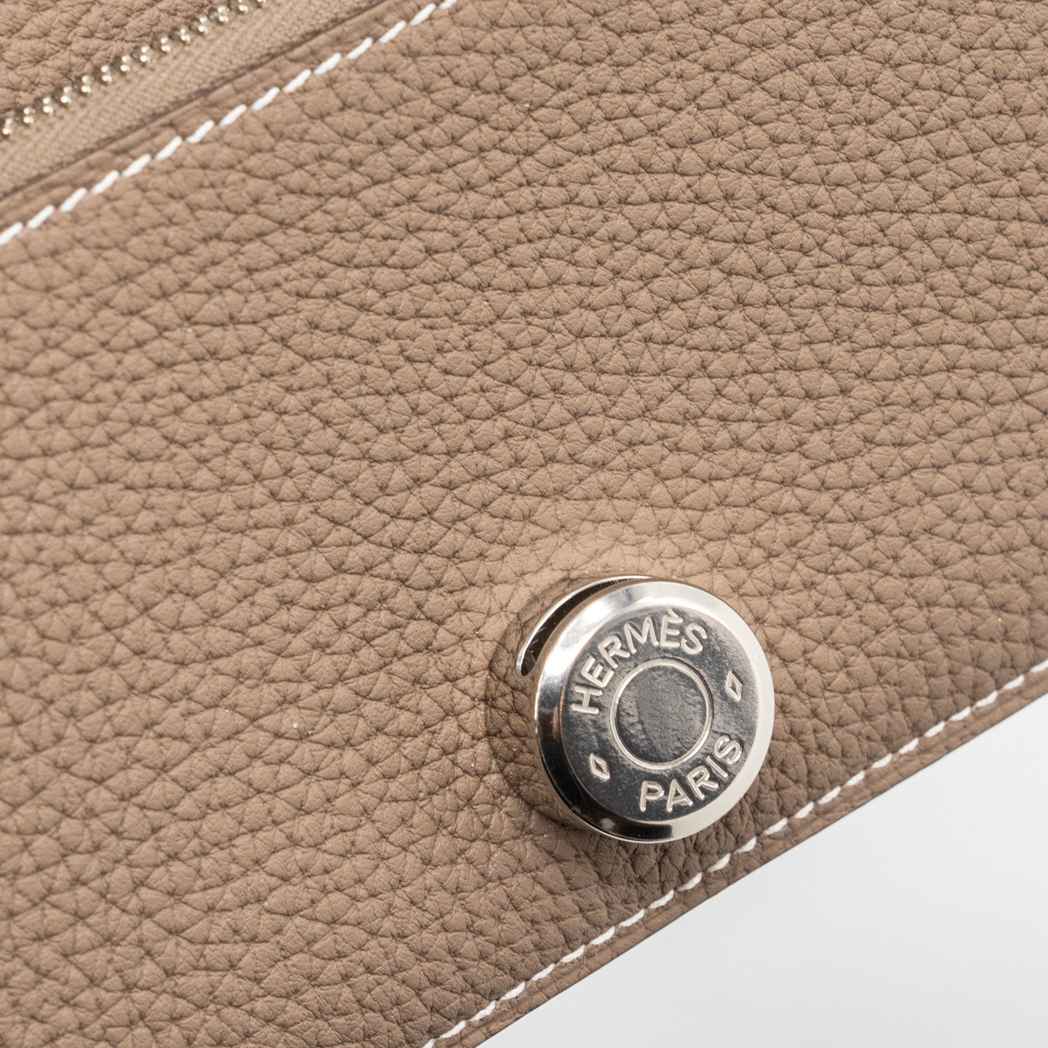 HERMES DOGON COMPACT WALLET TOGO ETOUPE SHW